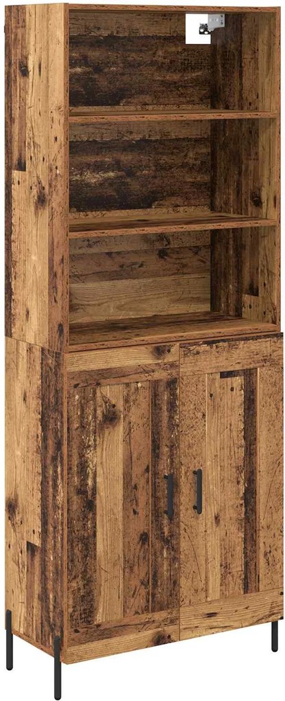 vidaXL Bufet Lemn Vechi 69,5 x 32,5 x 180 cm Lemn compozit