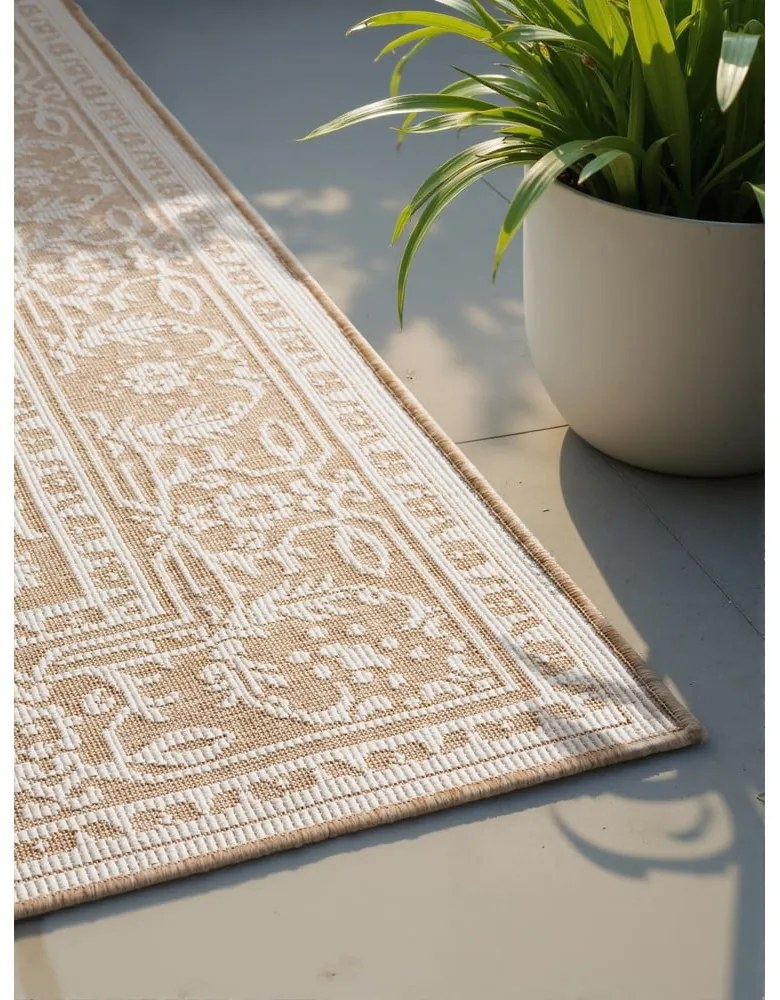 Covor pentru exterior și interior bej/fildeș 160x230 cm Duet Kona – NORTHRUGS