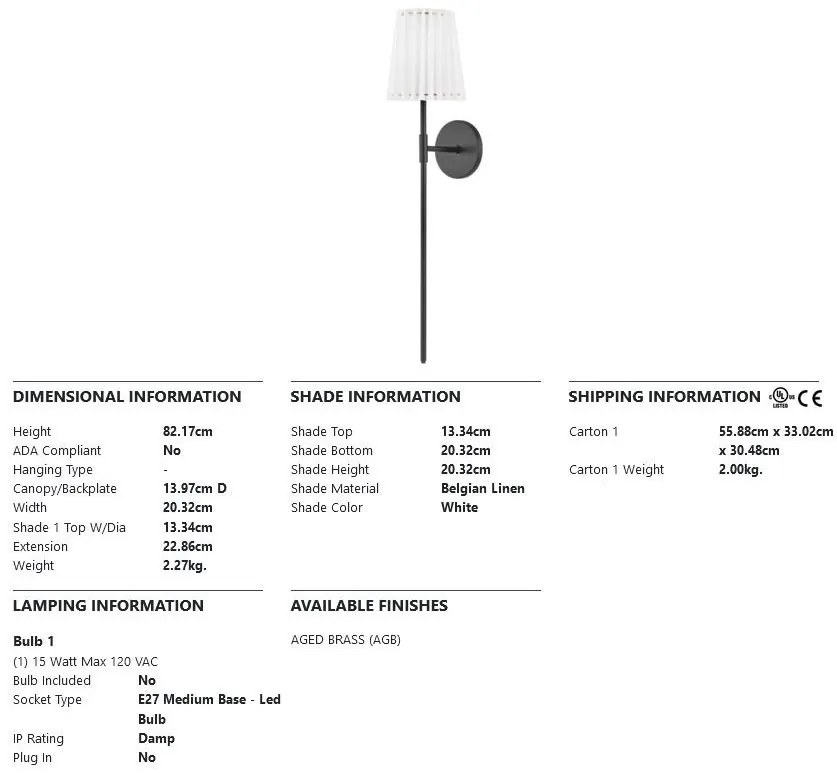 Aplica de perete design modern DEMI big, neagra