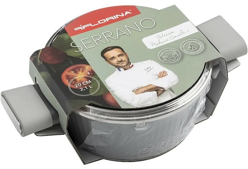 Florina Oală din aluminiu Serrano 2,1 l, 20 cm, diam. 20 cm