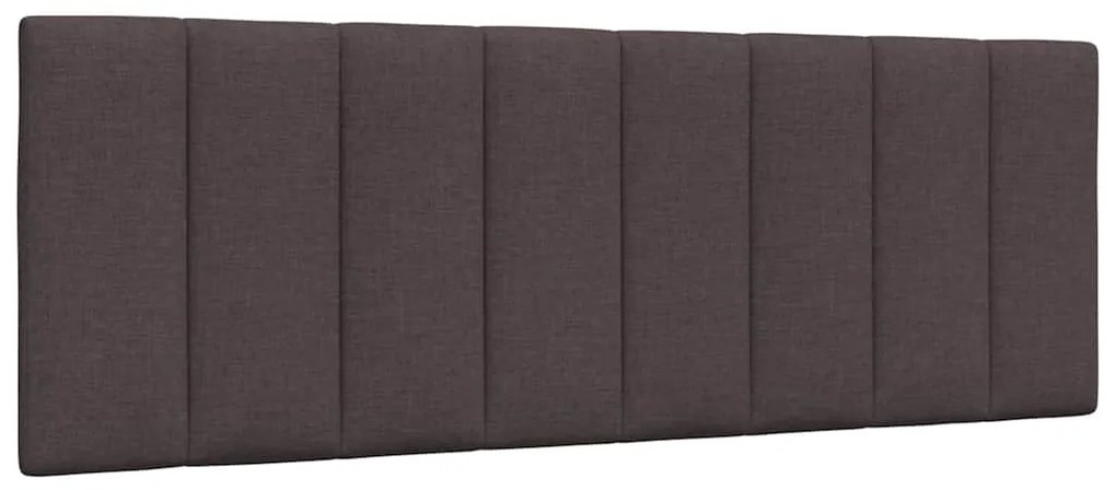 vidaXL Pernă pentru tăblie de pat maro închis, 120 cm, material textil