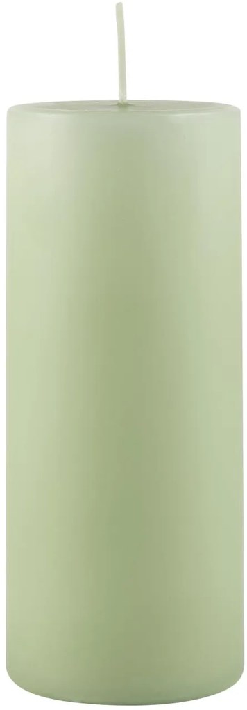 IB Laursen Lumanare coloana verde LIGHT GREEN 15 cm