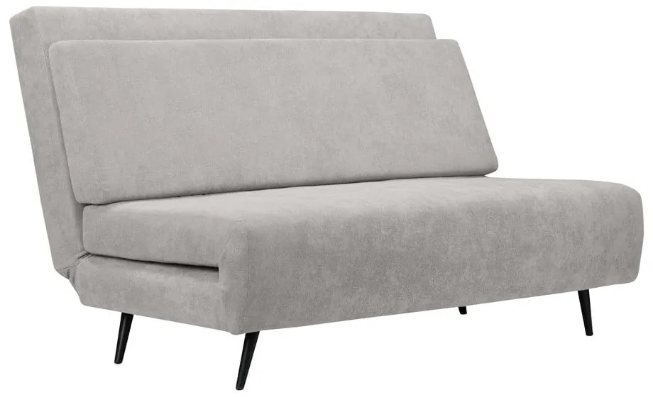 Canapea gri deschis extensibilă 87 cm Mallory – Støraa