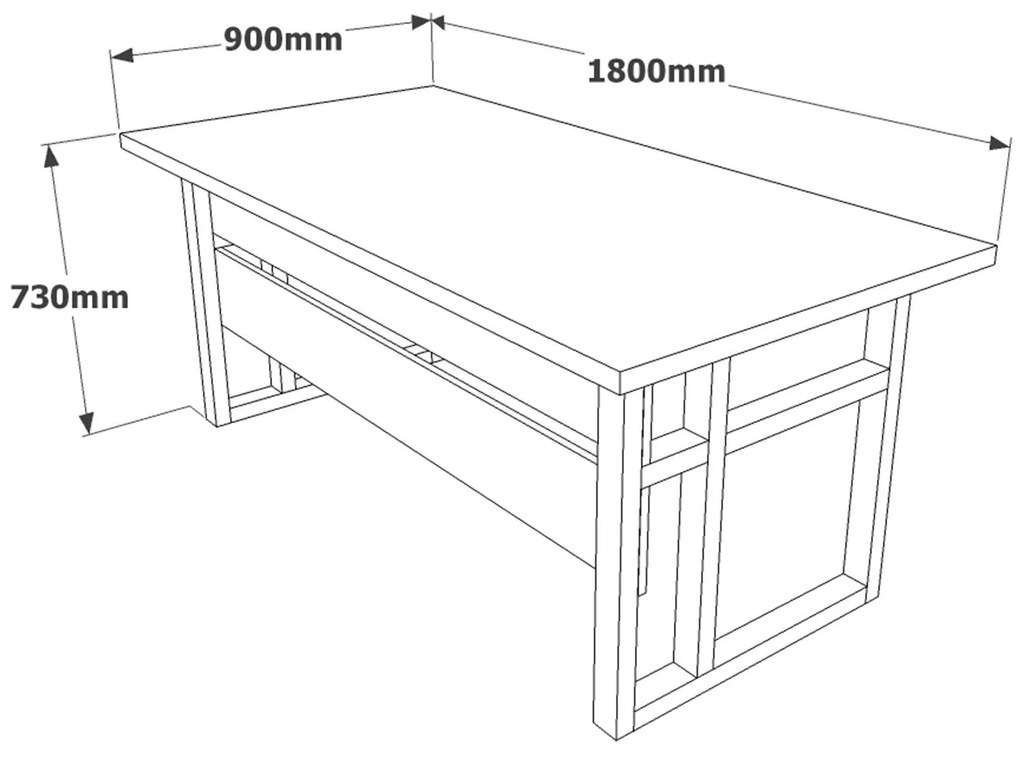 Masă PC Minnie 01 (Nuc). 1072606