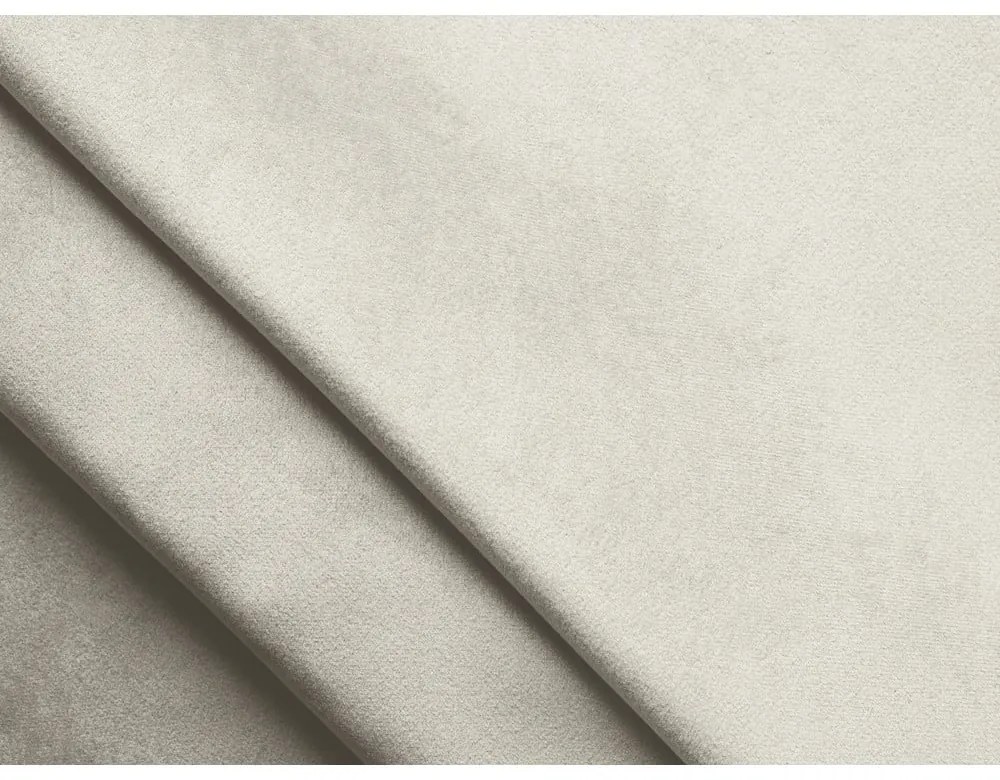 Canapea albă cu tapițerie din catifea 212 cm Moana – Makamii