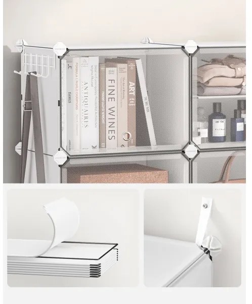 Raft modular cu compartimente BOXIFY, alb