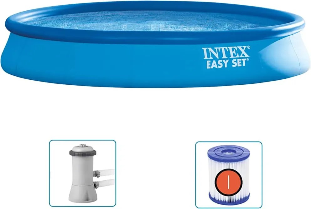 INTEX Piscină Easy Set cu sistem de filtrare, 457 x 84 cm