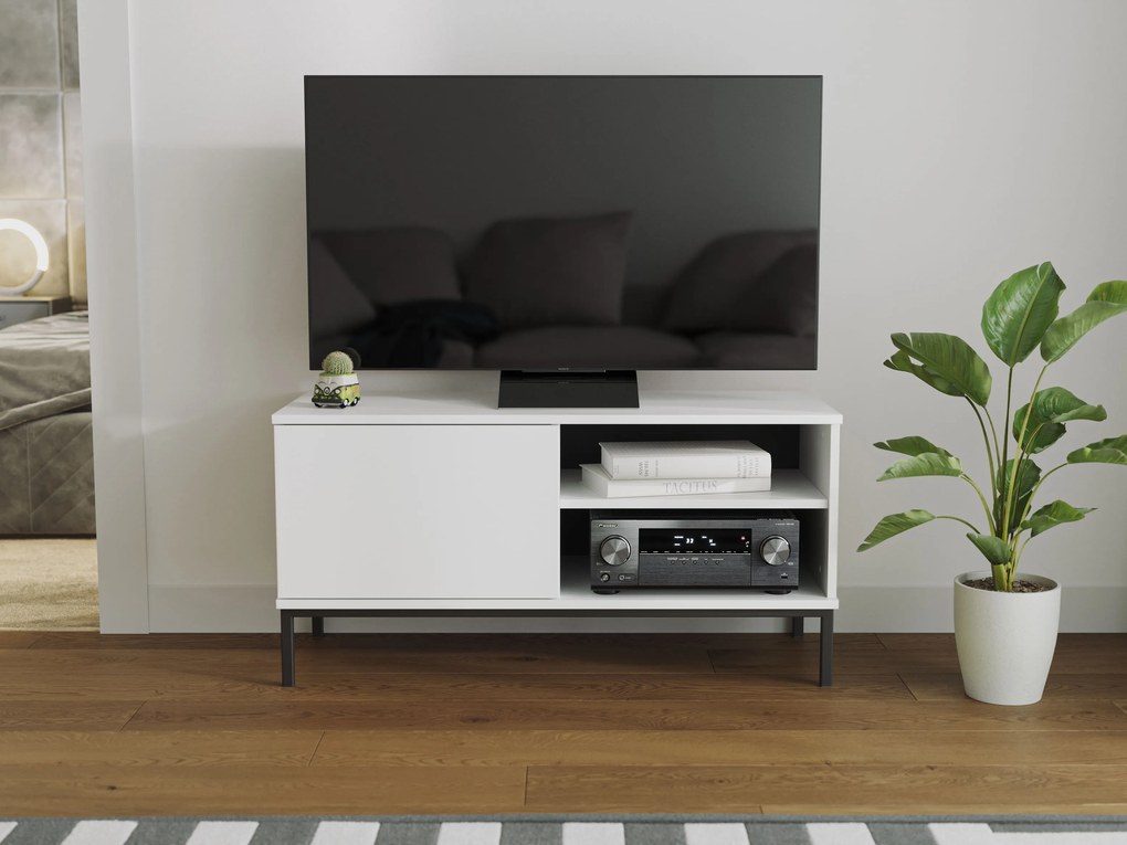 Masă TV Quebec 1D (Alb mat). 1051871