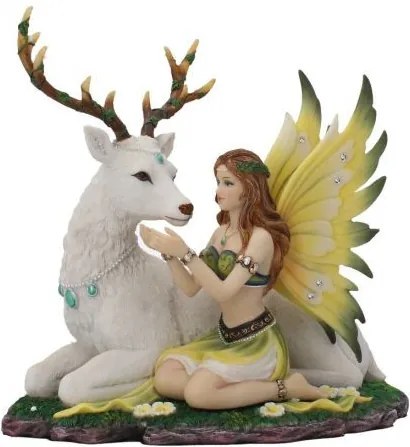 Statueta zana cu cerb Adoration 23.5 cm