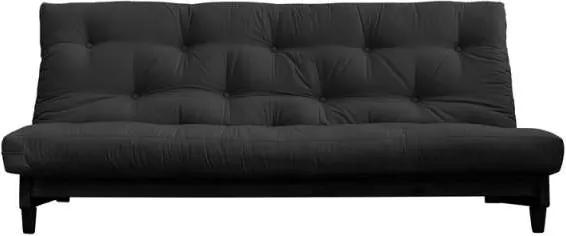 Canapea extensibilă textil gri închis Fresh Black