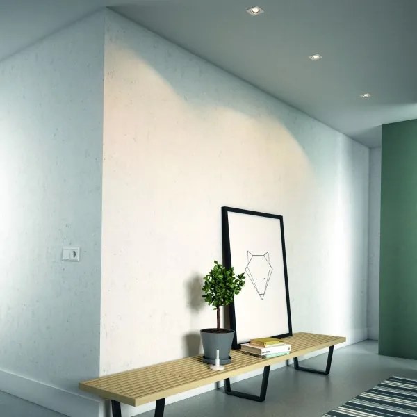 Philips 50193/31/PN - Set 3x spoturi LED RGBW încastrate, dimmabile, 1x GU10/4,8W/230V, alb + telecomandă