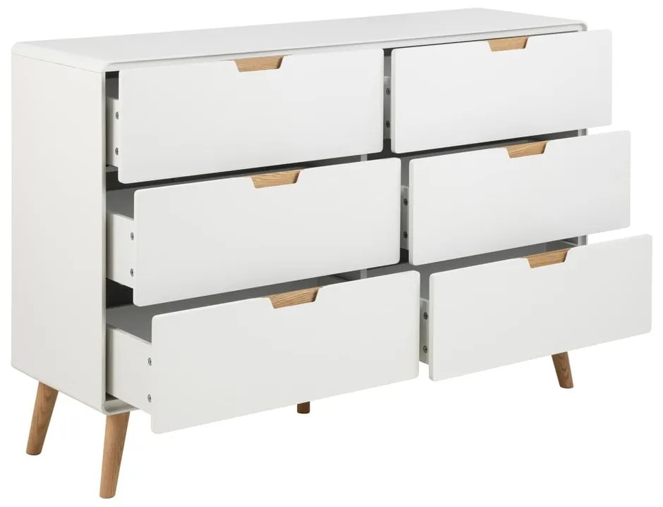 Comodă albă 135x90x40 cm Lowell – Actona