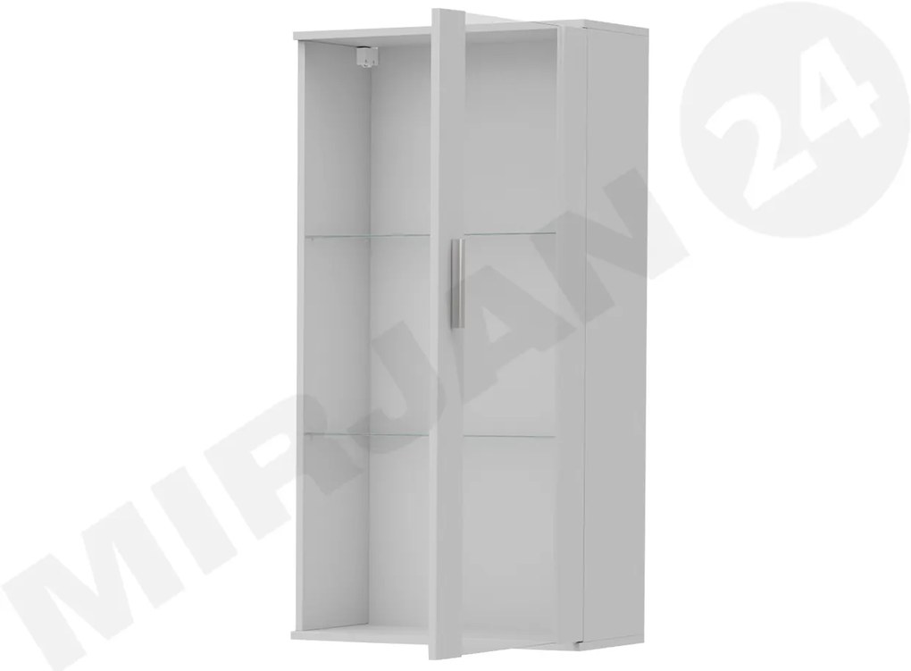 Vitrină Belario B2 (stejar lefkas + Negru) (fără iluminat). Promo -17%. 1058610