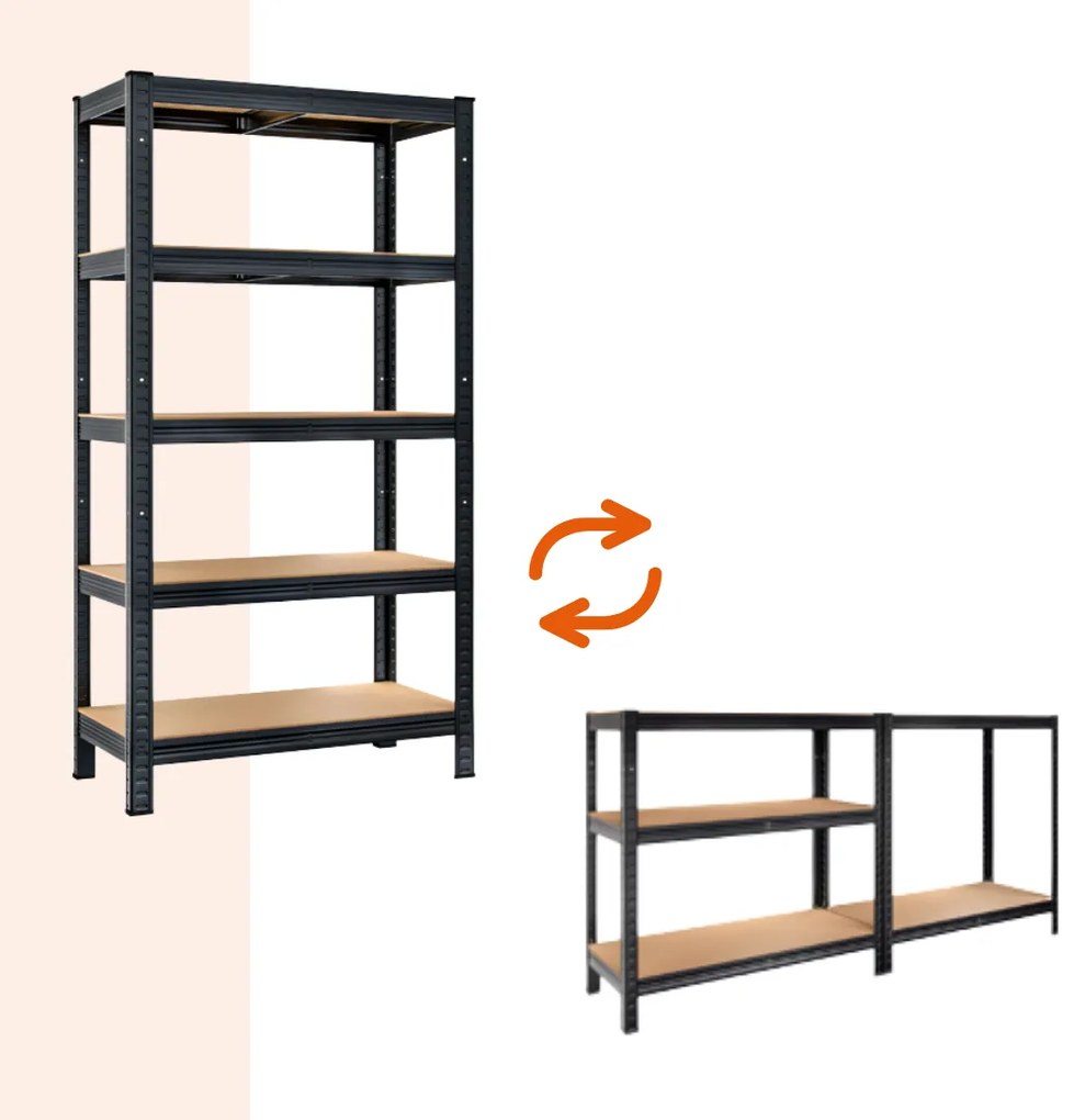 Jurhan Raft cu capacitate mare HEAVY, max. 875kg, 90x40x180cm, negru