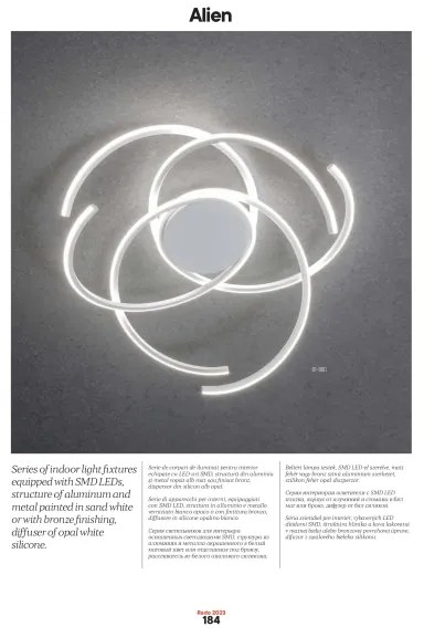 Plafonieră LED dimabilă Redo 01-2748 ALIEN LED/75W/230V 3000K alb