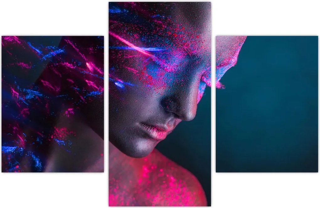 Tablou strălucitor a femeii (90x60 cm)