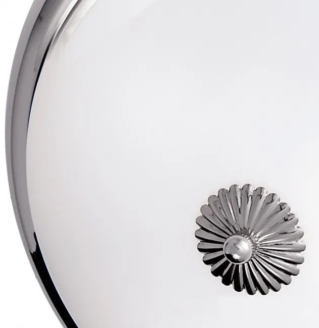 Plafoniera stil clasic Nostalgie 47cm crom/opal