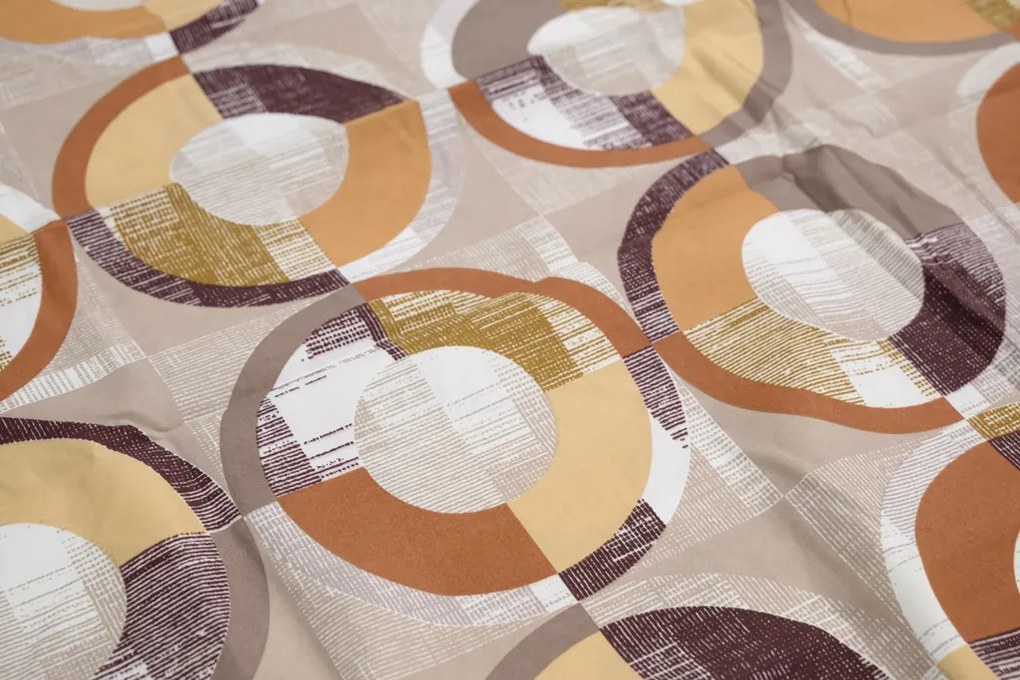 Lenjerie de pat din microfibra CIRELLO maro-gri Dimensiune lenjerie de pat: 2 buc 70 x 90 cm | 200 x 220 cm