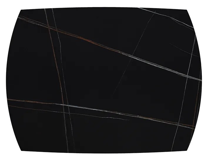 Masa ceramica extensibila Rotativa Noir 120 x 88 x h 76 cm