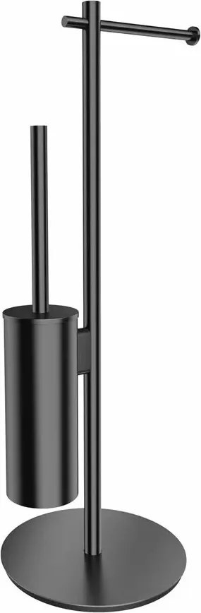 Suport hartie freestanding cu spatiu pentru perie antracit Omnires Modern Project