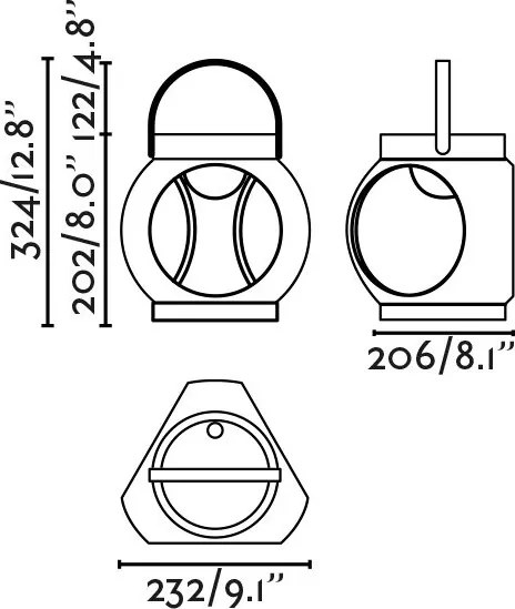 Lampa LED portabila iluminat exterior decorativ IP67 CANDELA