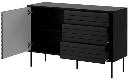 Comodă Hermano 1D3S (Negru) . 1103634