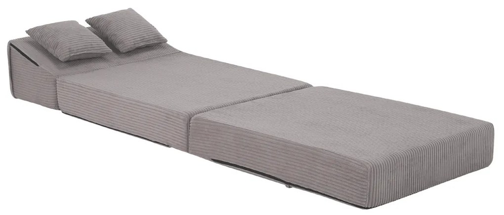 Scaun pliant/saltea PELOS, gri