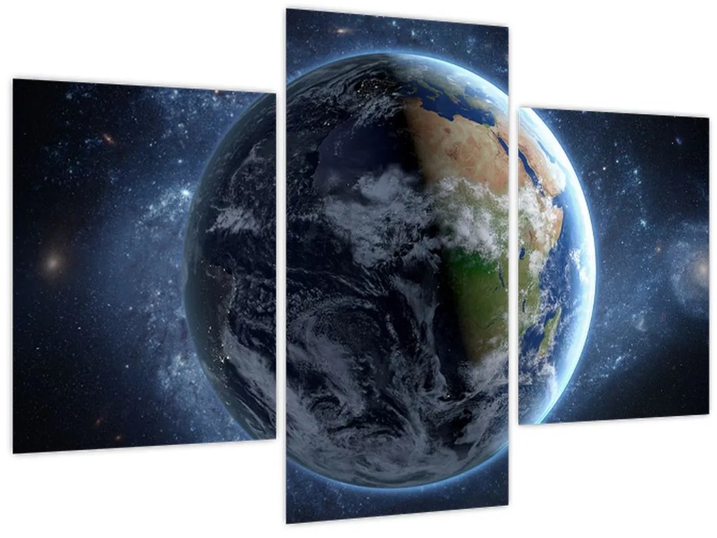 Tablou - Vedere din spațiu (90x60 cm)