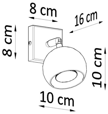 Aplică perete spot OCULARE 1xGU10/40W/230V