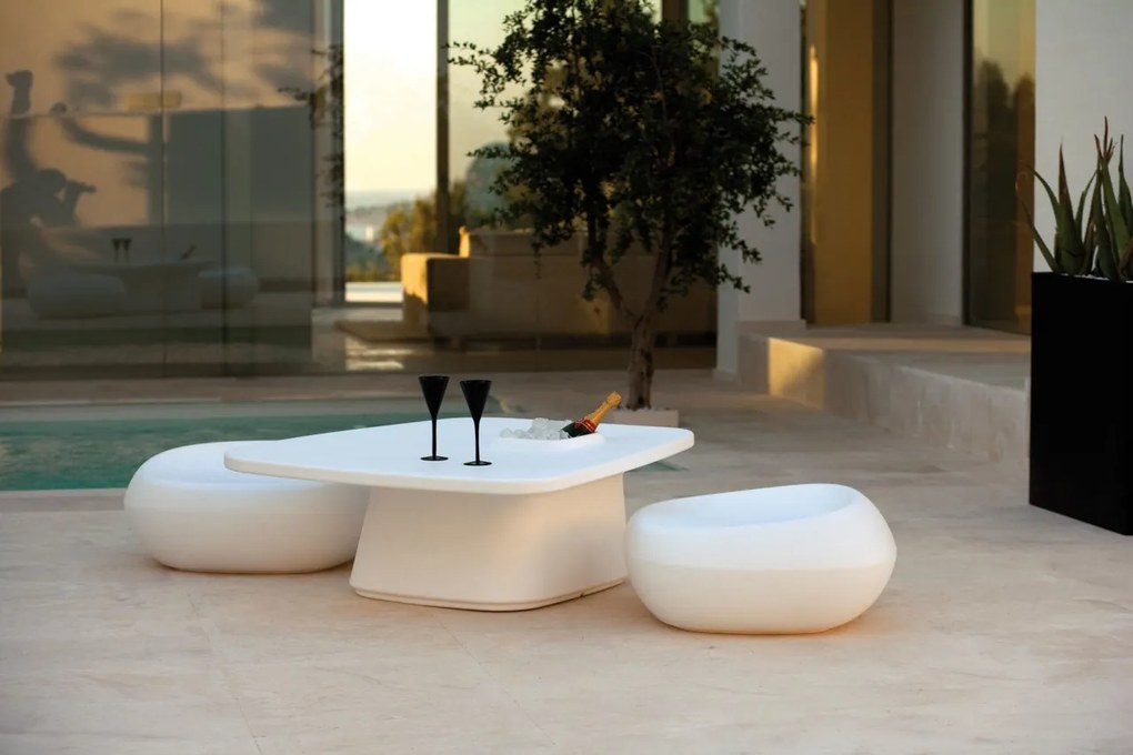 Taburete de exterior / interior design modern premium MOMA OTTOMAN 45080A Vondom
