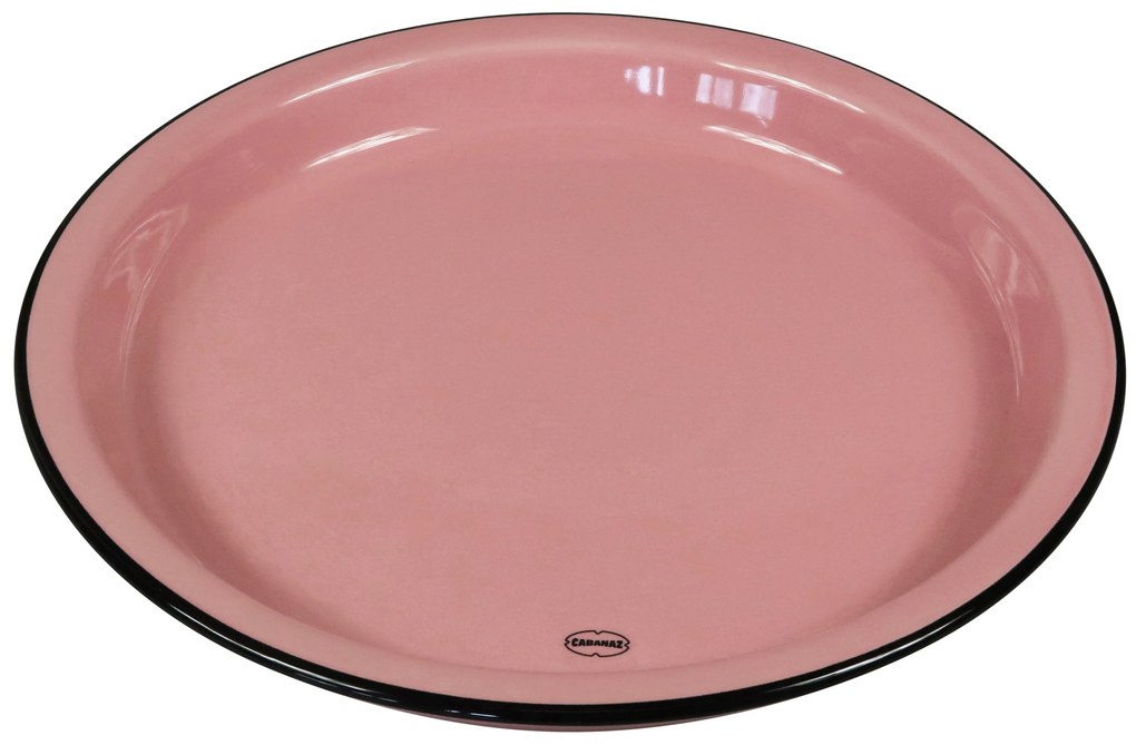 Set 4 farfurii din ceramica 27 cm roz