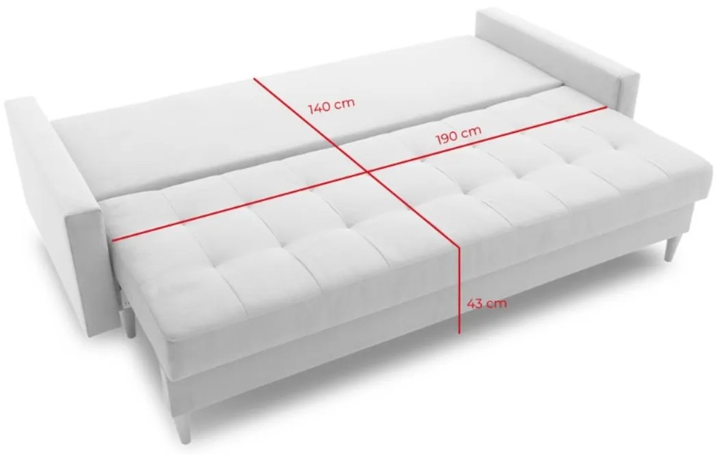 Supermobel Canapea extensibilă AVALON, 215x75x95, kronos 15