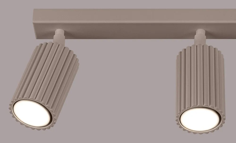 Spot taupe din metal 6,5x45 cm Gleam – Sollux