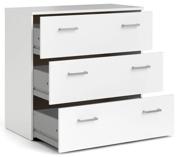 Comodă albă joasă 74x70 cm Space – Tvilum