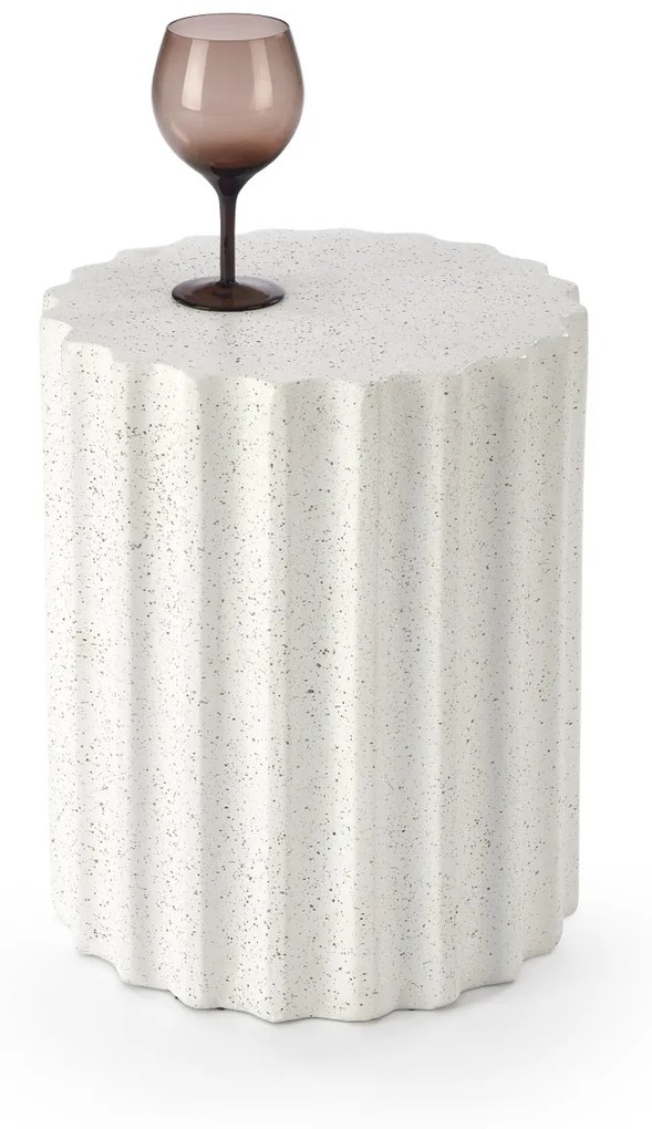Masuta de cafea Fara alba - H46 cm