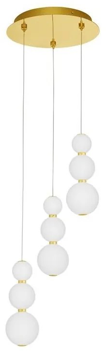 Lustra dimabila moderna cu 3 pendule LED FLEA