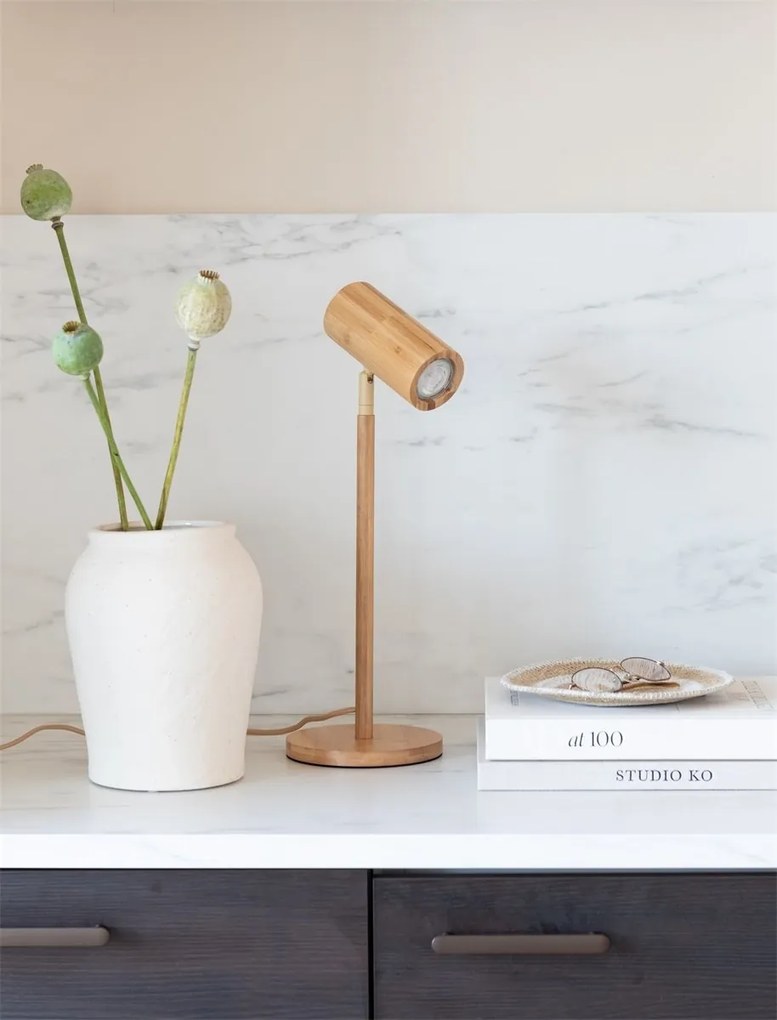 Lampa de masa Eco din Bambus Java GU10, natural