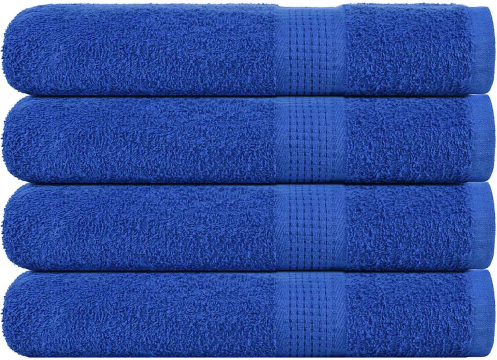 vidaXL Prosoape FROGN 4 buc., albastru, 100x200 cm, 360 g/m²