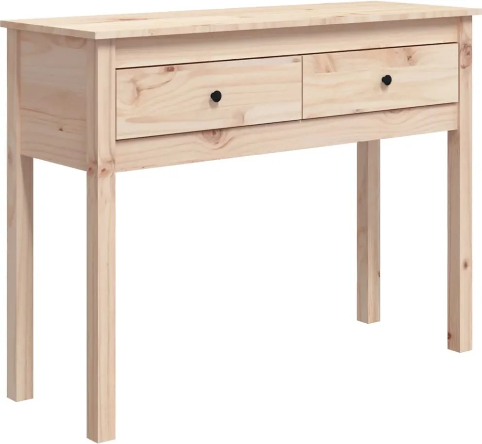 vidaXL Masă consolă, 100x35x75 cm, lemn masiv de pin
