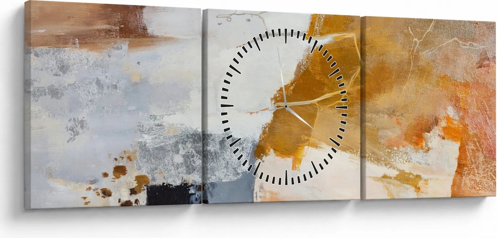 Tablou - Abstract (cu ceas) (90x30 cm)