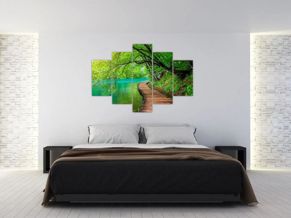Tablou - Lacurile Plitvice (150x105 cm)