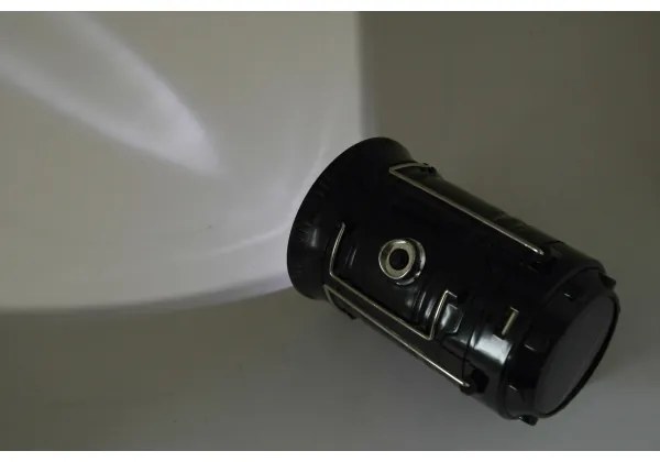 Lampă LED solară portabilă LED/1200mAh neagră