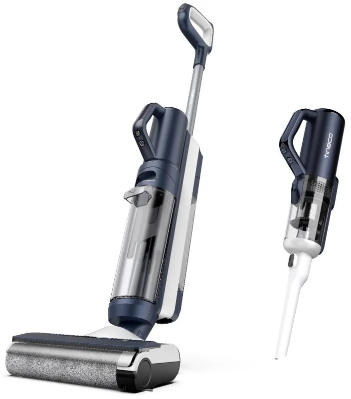 Aspirator vertical Tineco Floor One S5 Combo Plus, 22W, 0.45 L apa murdara/0.5 L apa curata/0.16 L deseuri, Wi-Fi, iLoop Smart Sensor, Auto-curatare, Autonomie 22 min, Pana la 90m², Negru