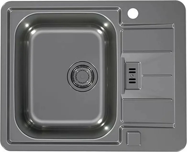 Chiuveta inox Alveus Monarch Line 60 finisaj antracit 62x50 cm