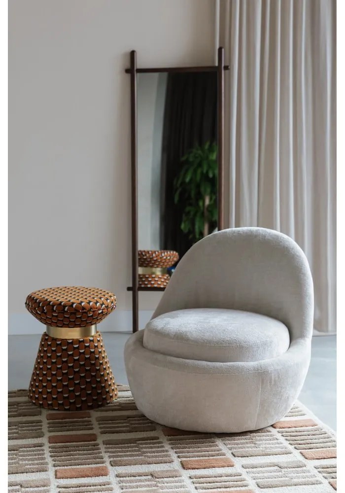 Taburet portocaliu Pin – White Label