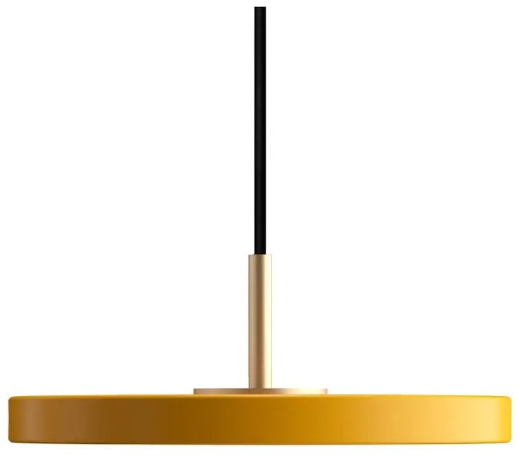 Lustră galben ocru LED cu abajur din metal ø 15 cm Asteria Micro – UMAGE