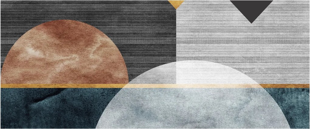 Tablou - Forme și texturi (120x50 cm)