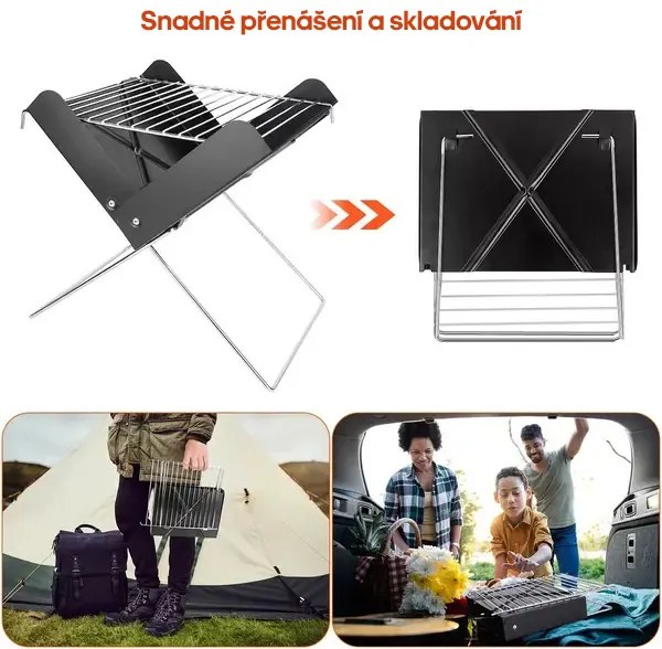 Grătar portabil pliabil - GRILLOMATE