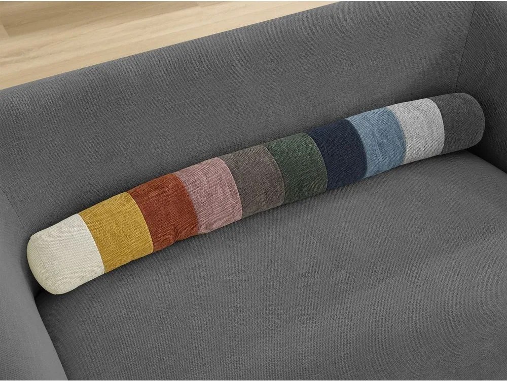 Canapea gri închis cu tapițerie din chenille 160 cm Celine – Bobochic Paris