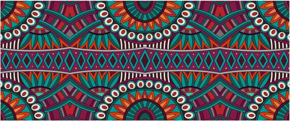 Tablou cu bastracție ornamentală (120x50 cm)